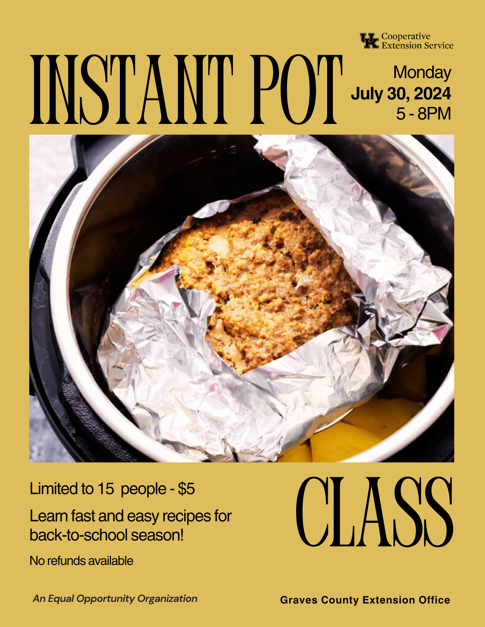 instant pot class July 2024