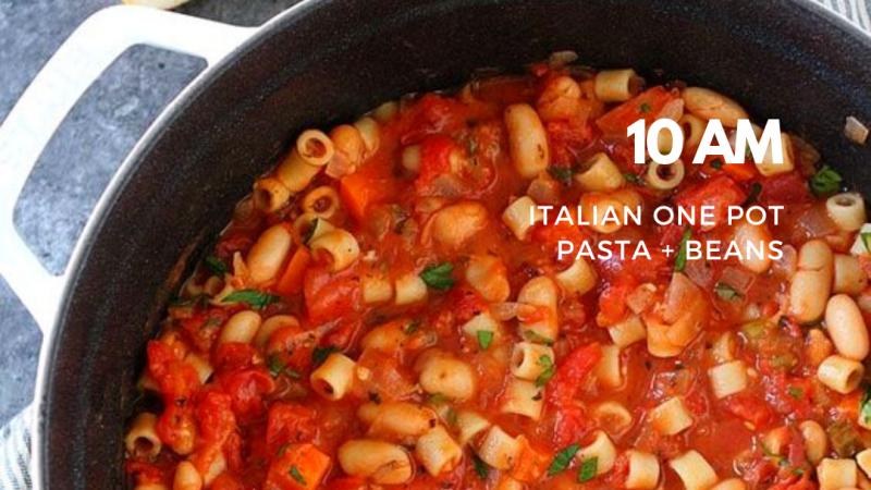 Italian One Pot Pasta and Beans