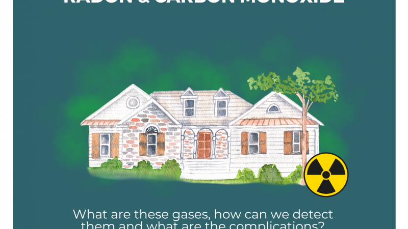 radon and carbon monoxide with house
